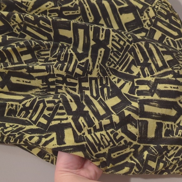 Small yellow paint splatter strapless Fox racing  strapless summer dress - Picture 3 of 4